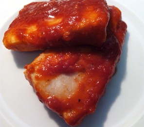 Palometa con tomate
