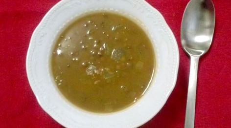 Lentejas guisadas con verduras